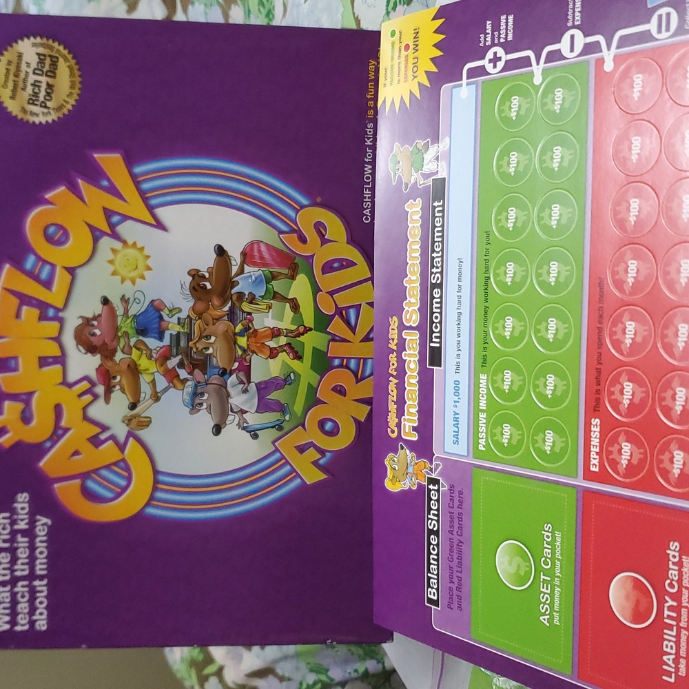 PARTS! Cashflow For Kids Boardgame Replacement FINANCIAL STATEMENTS